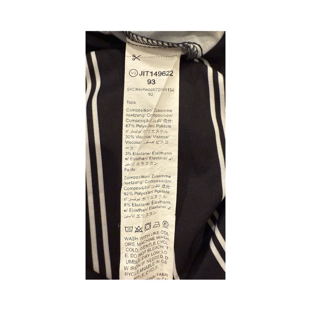 Black and White Striped Women's Pants - Picture 5 of 5